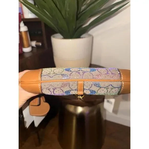 Coach rainbow crystal Hampton in signature jacquard - Picture 6 of 9